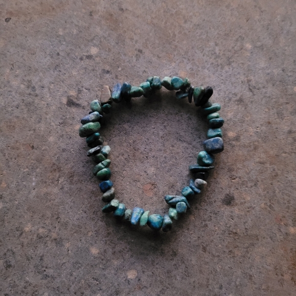Chrysocolla Stone Handmade Bracelet Set of 4 - Picture 4 of 6